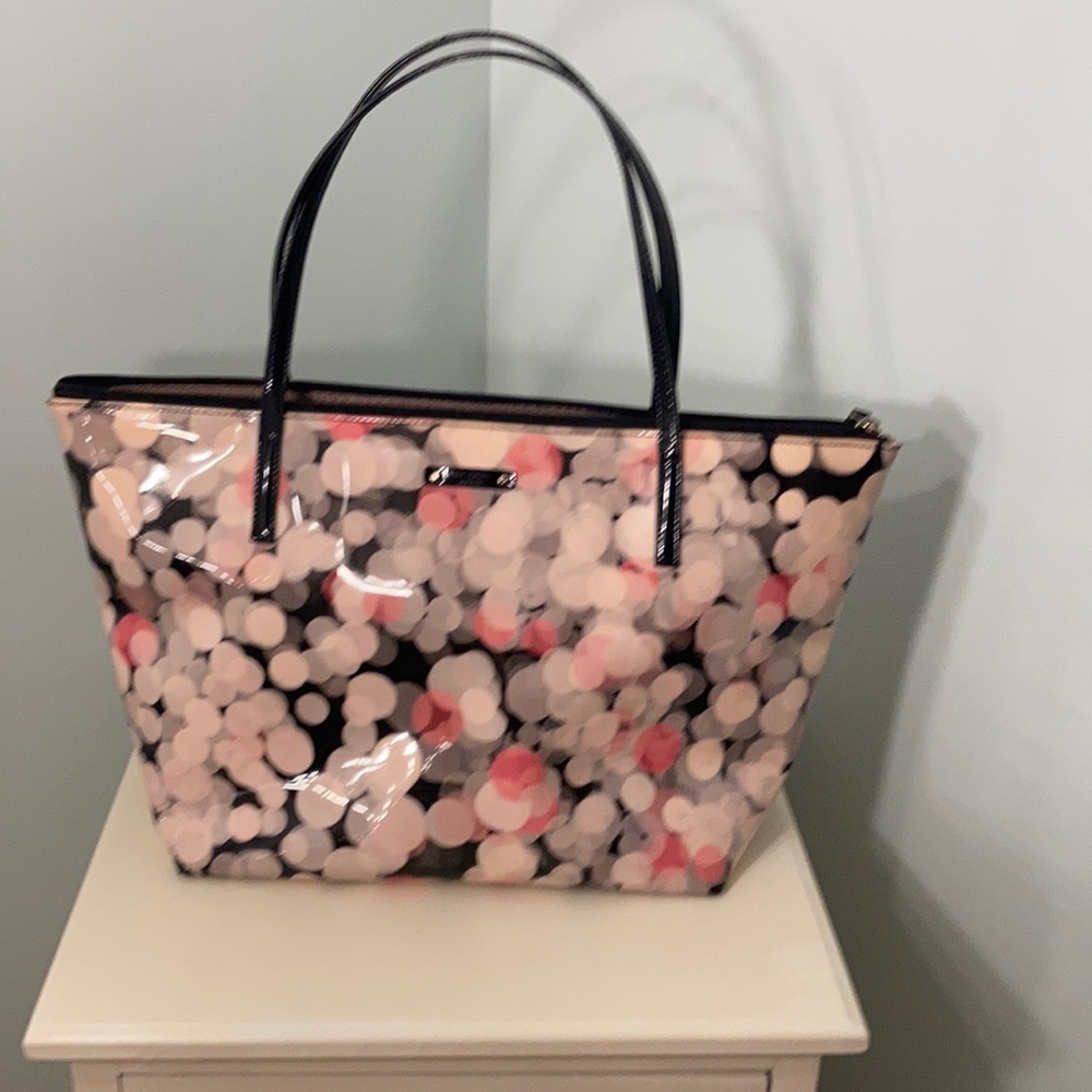 Kate Spade Cherry Terrace Bubbles Vinyl tote